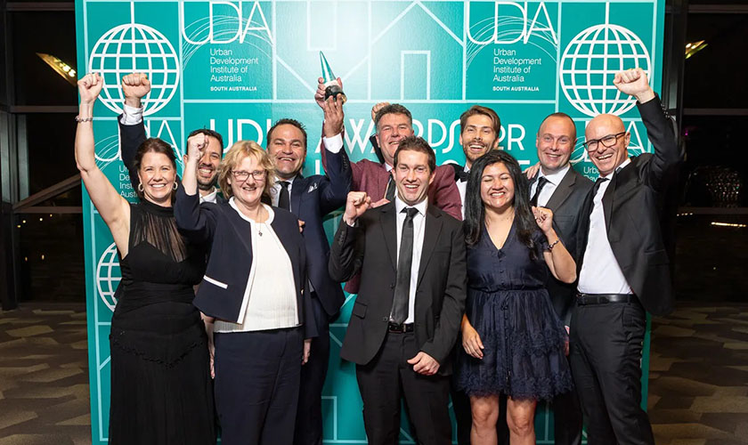 UDIA Award winners from SA Housing Trust’s Property Services team