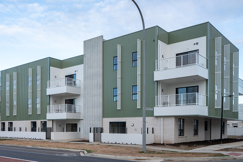 Affordable Housing at Henley Beach South delivered by Unity Housing