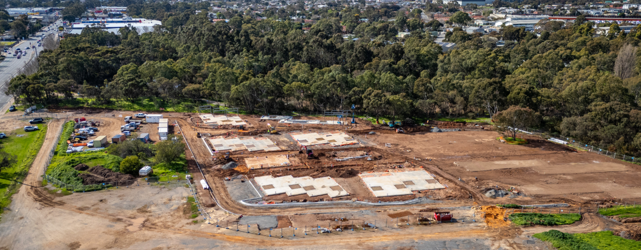 Aerial Shot of Aboriginal Elders Village special build development Aerial Shot of Aboriginal Elders Village special build development