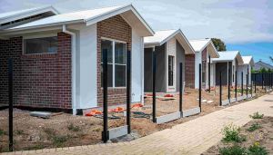 Some of the homes being built in Seaton.