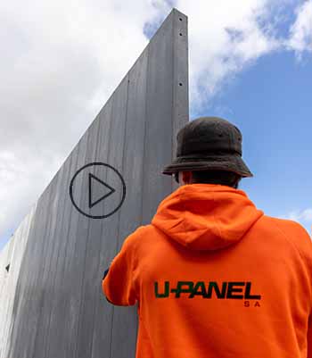 Select image to watch short video on new U-Panel building technology