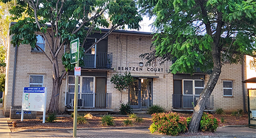 Frontage of Bentzen Court, Gilberton